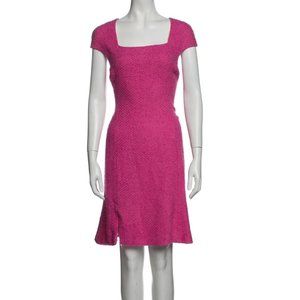 Oscar de la Renta Pink Knee-Length Dress